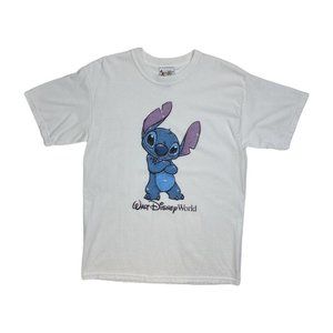 VTG Lilo And Stitch T Shirt Walt Disney World 90s White Size M